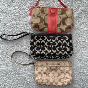 Coach wristlets bundle